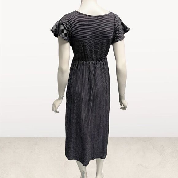 Max Studio Black & White Striped Dress - Picture 5 of 6